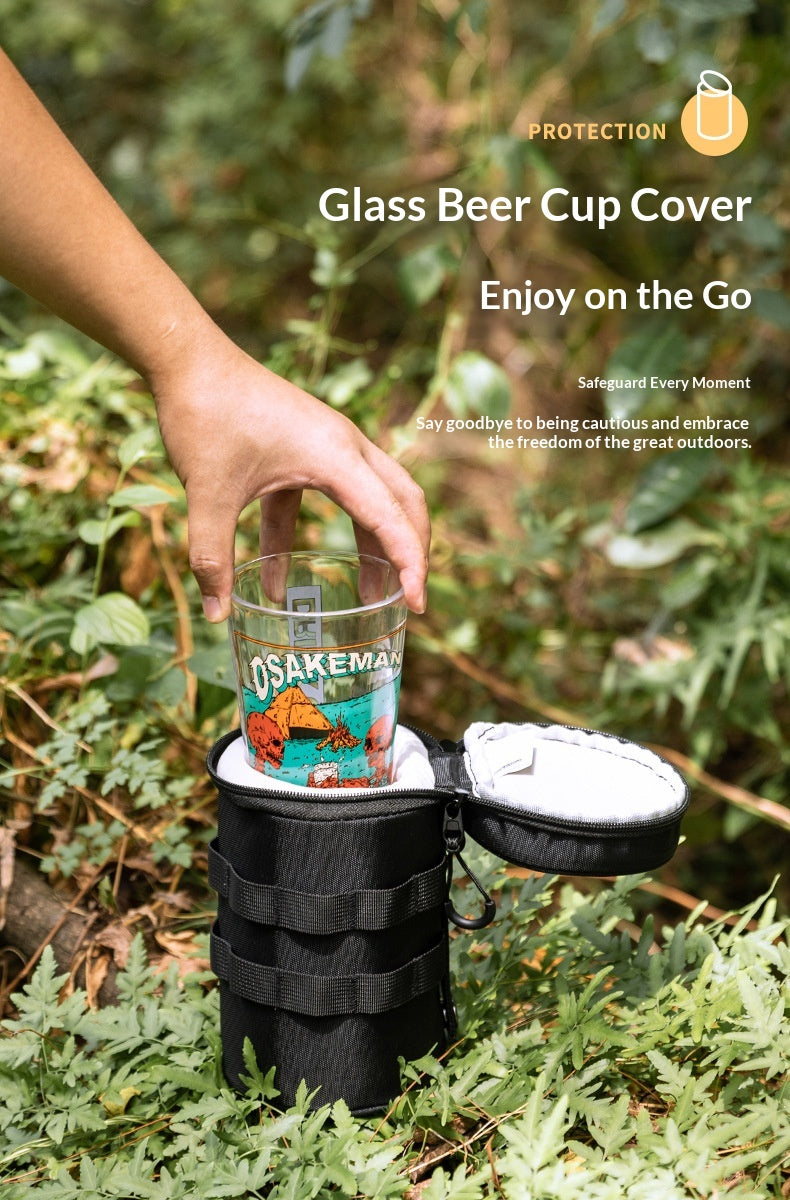 Campingmoon Beer Glass Padded Carrying Bag Protective Cup Case Portable Outdoor Camping Storage