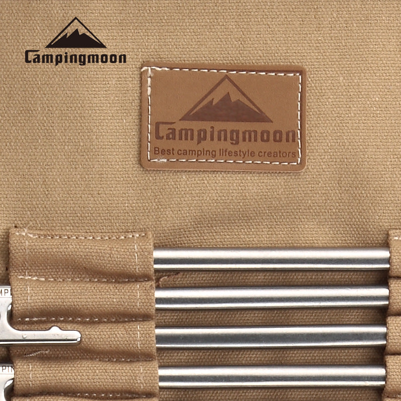 Campingmoon Ground Nail Storage Canvas Bag Portable Foldable Peg Stakes Hammer Ground Nail Bag Durable Easy To Carry Outdoor Camping B-135 B126