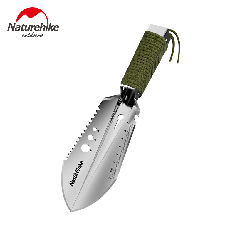 Naturehike 6 in 1 Multifunctional Hand Shovel Outdoor Portable Cutter Ruler Ultralight Digging Tool Camping Hiking Travel Garden 3Cr13 Stainless Steel Heavy Duty Original Nature Hike