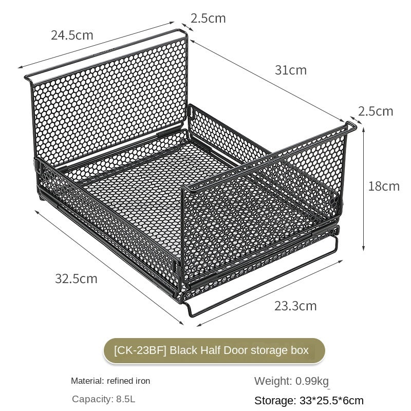 Campingmoon IGT Storage Rack Foldable Multipurpose 1 Unit Integrated Grill Table Folding Drawer Mesh Net Stackable Outdoor Camping Steel Storage Box