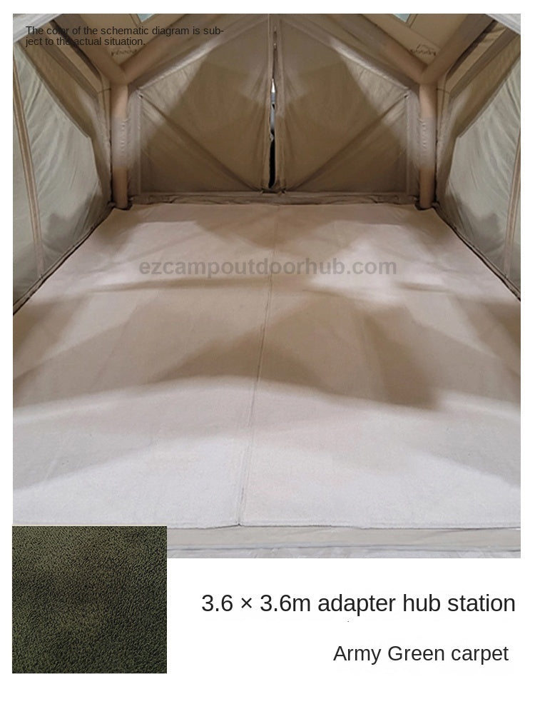 Coody Air Tent Interior Premium Carpet Mat Portable Multipurpose Tent Specific Carpet Solid Color Style Blanket Moisture-proof Cotton Yarn