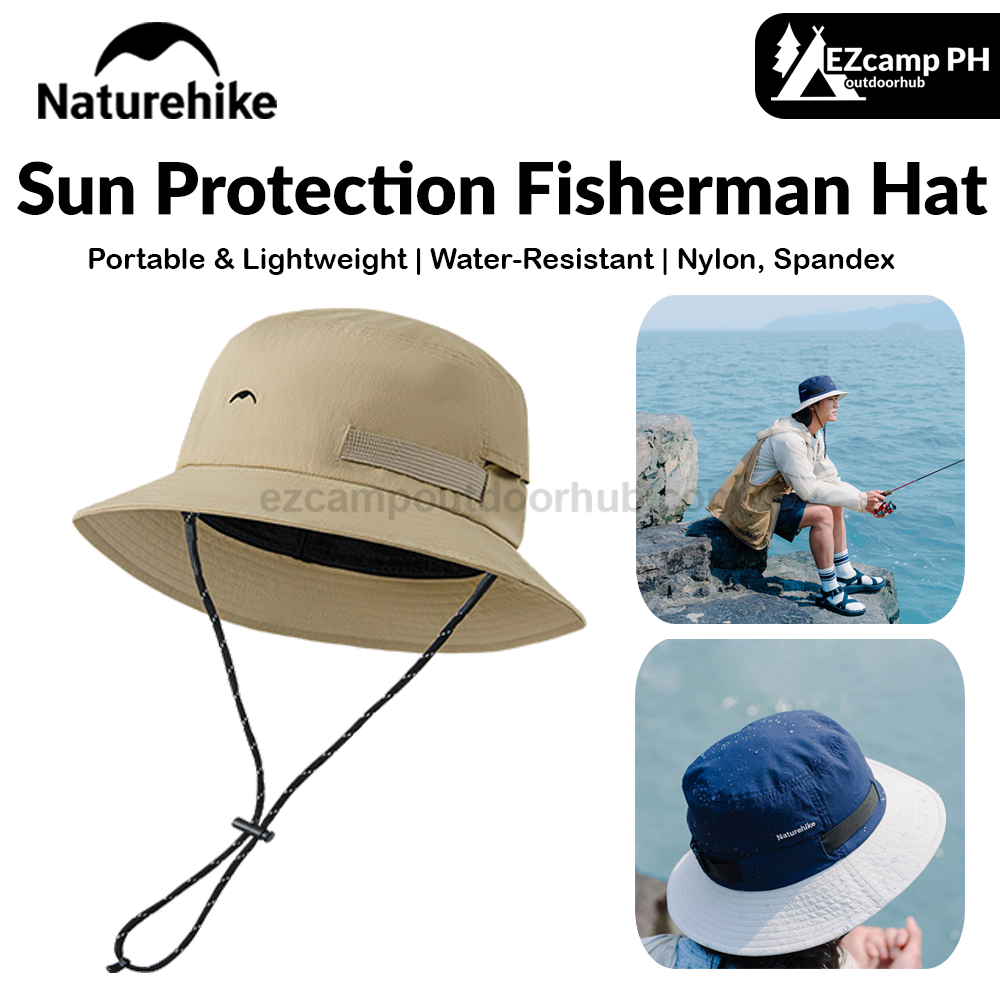 Naturehike Sun Protection Fisherman Hat Portable Lightweight Bucket Caps Panama Hat Camping Hiking Anti-UV Sun Caps Fishing Trekking Water Resistant