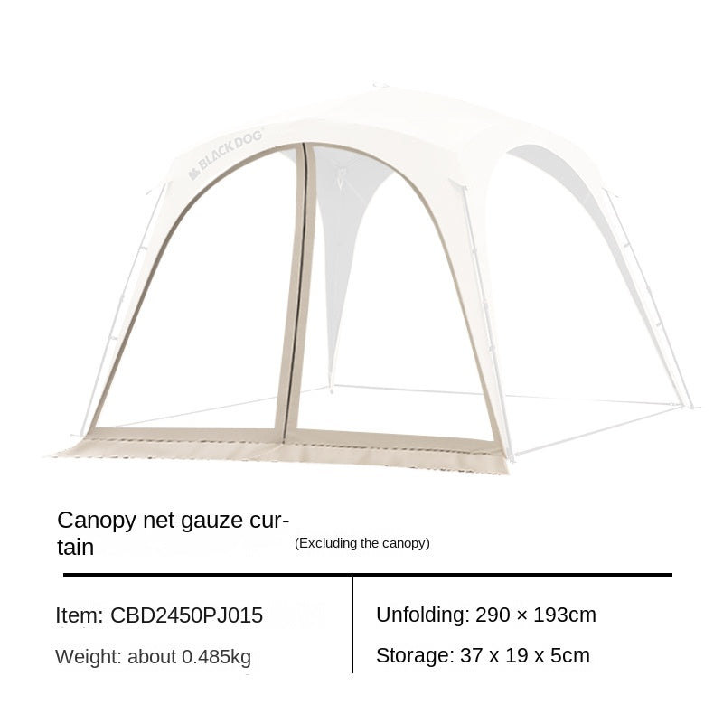 BLACKDOG by Naturehike DOME SKY Automatic Multiple Setting Canopy Tent Unlimited Connection Bedroom Awning Living Area Waterproof Outdoor Camping Vinyl Coated UPF100+ UV Sun Protection Black White Fast Build 4-12 Person Large Space Heavy Duty Shelter