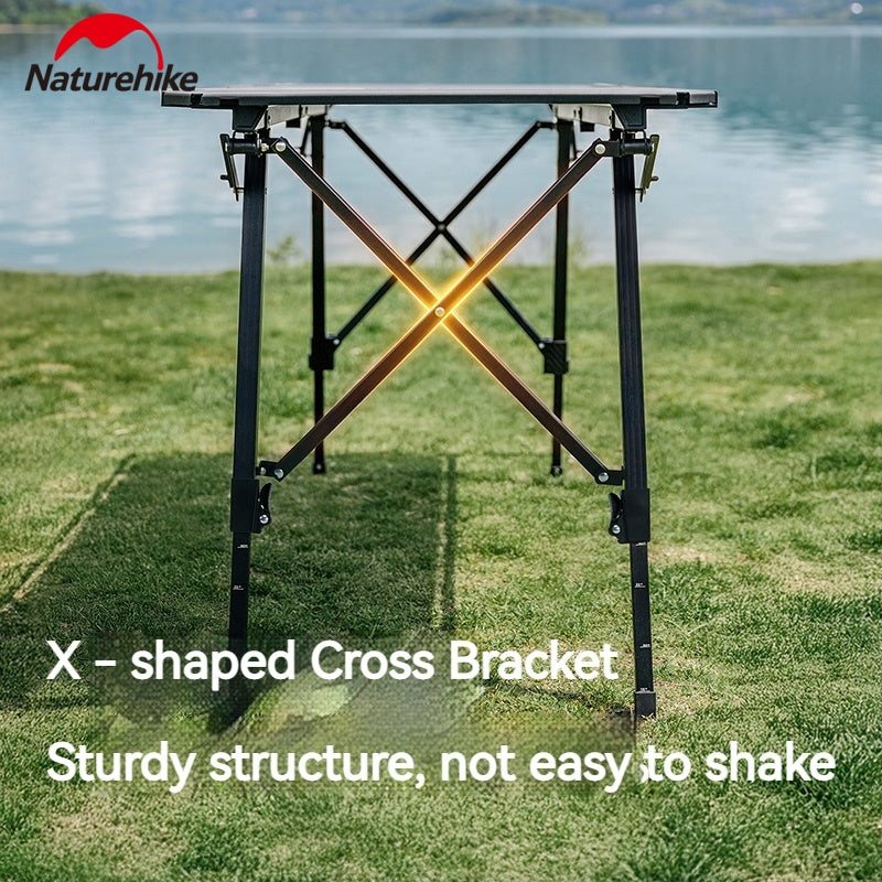 Naturehike IGT 02 Folding Camping Table Adjustable Height Modular IGT Outdoor Picnic Table Rack