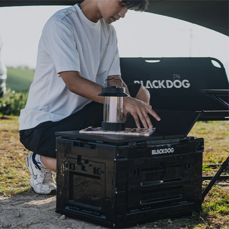 BLACKDOG PP Collapsable Camping Storage Box With Optional Wood