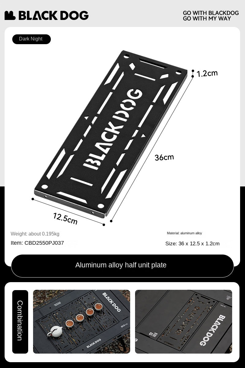 Blackdog MOVES Modular IGT Tactical Table Portable Black Folding Large Integrated Grill Table Up To 4.5 Units Of IGT Space Camping Kitchen BBQ Stove Table