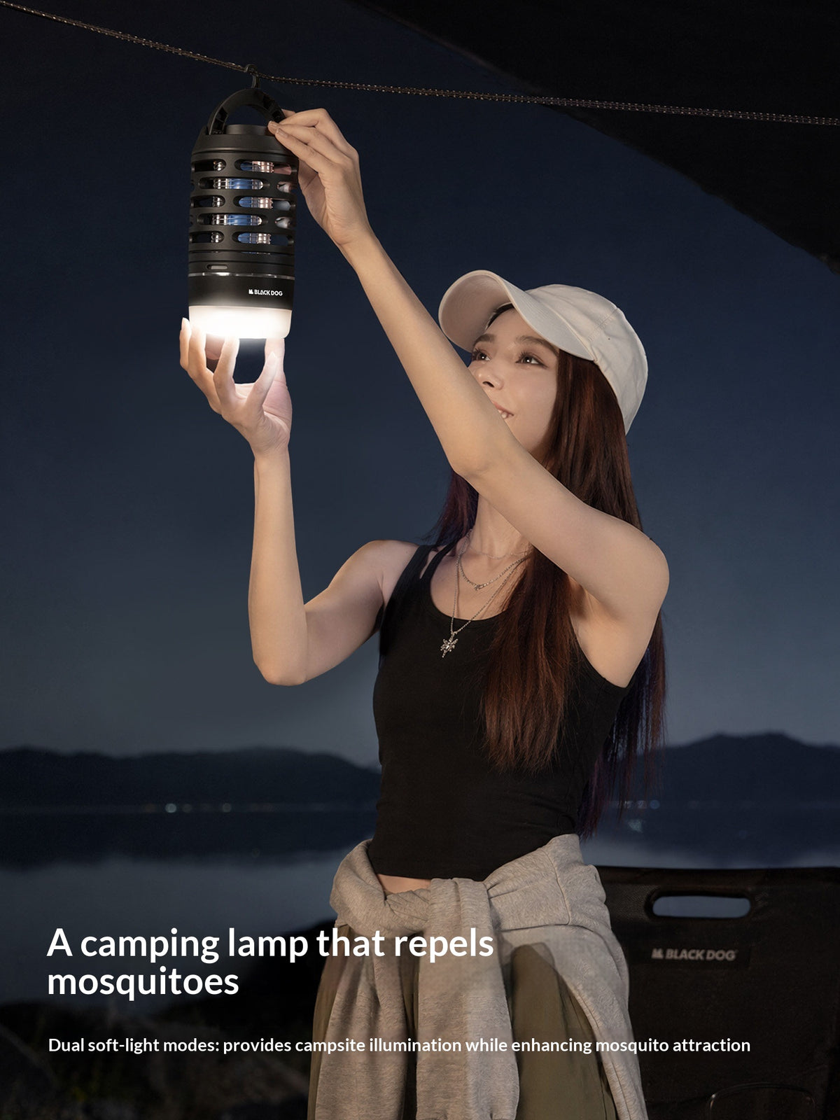 Blackdog NIGHTGUARD 2 in 1 Mosquito Killer Lamp Insect Zapper LED Camping Lantern Outdoor Light