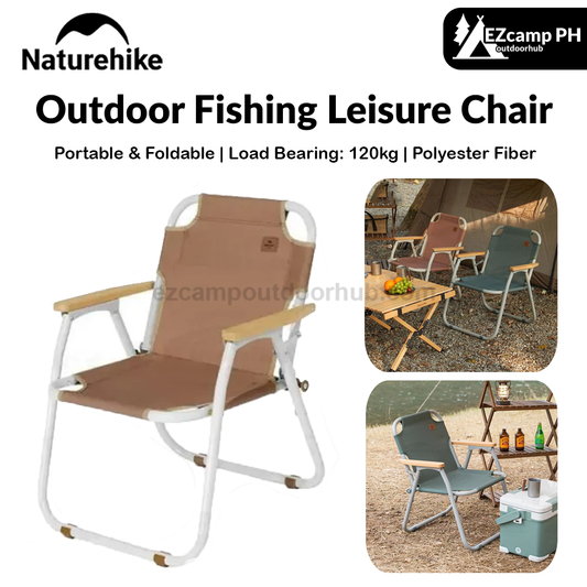Naturehike Outdoor Fishing Leisure Chair TO04 Portable Camping Folding Chair Ultralight Aluminum Tube Square Chair