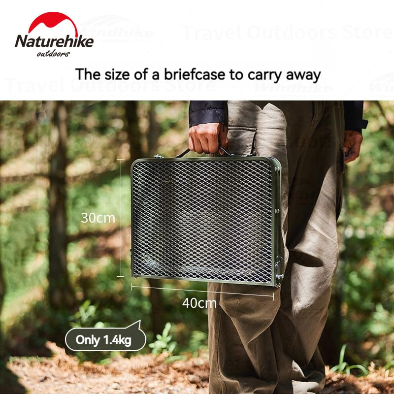 Naturehike DEERFIELD 2.0 MDF Folding Mesh Mini Table Adjustable High Low Portable Ultralight Foldable Outdoor Camping Aluminum Small 30kg Max LUYE