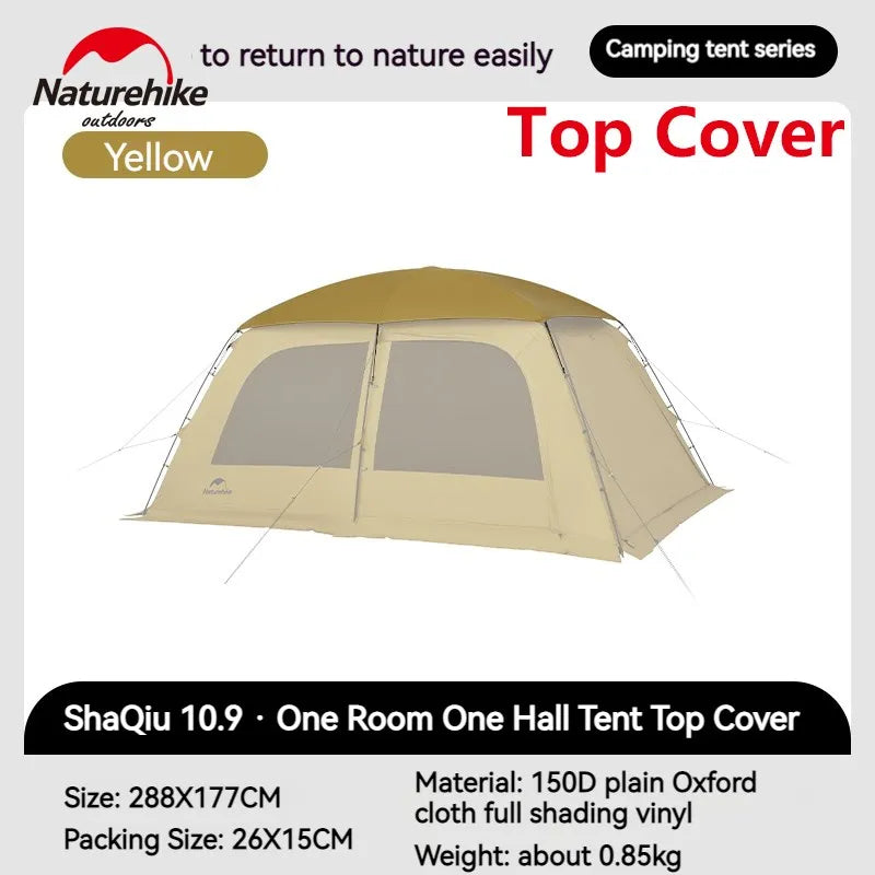 Naturehike DUNE 10.9 Tent Accessories Add-on Parts Extras Full Groundsheet Mat Blackout Top Cover and Transparent TPU Door Window