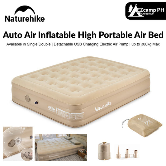 [Pre-Order] Naturehike Outdoor Automatic Inflatable Bed Lazy Air Mattress Bed Portable Camping Tent Sleeping Pad Quiet Thicken Moisture-proof Pad Built In Air Pump Nature Hike Auto Inflate Inflating