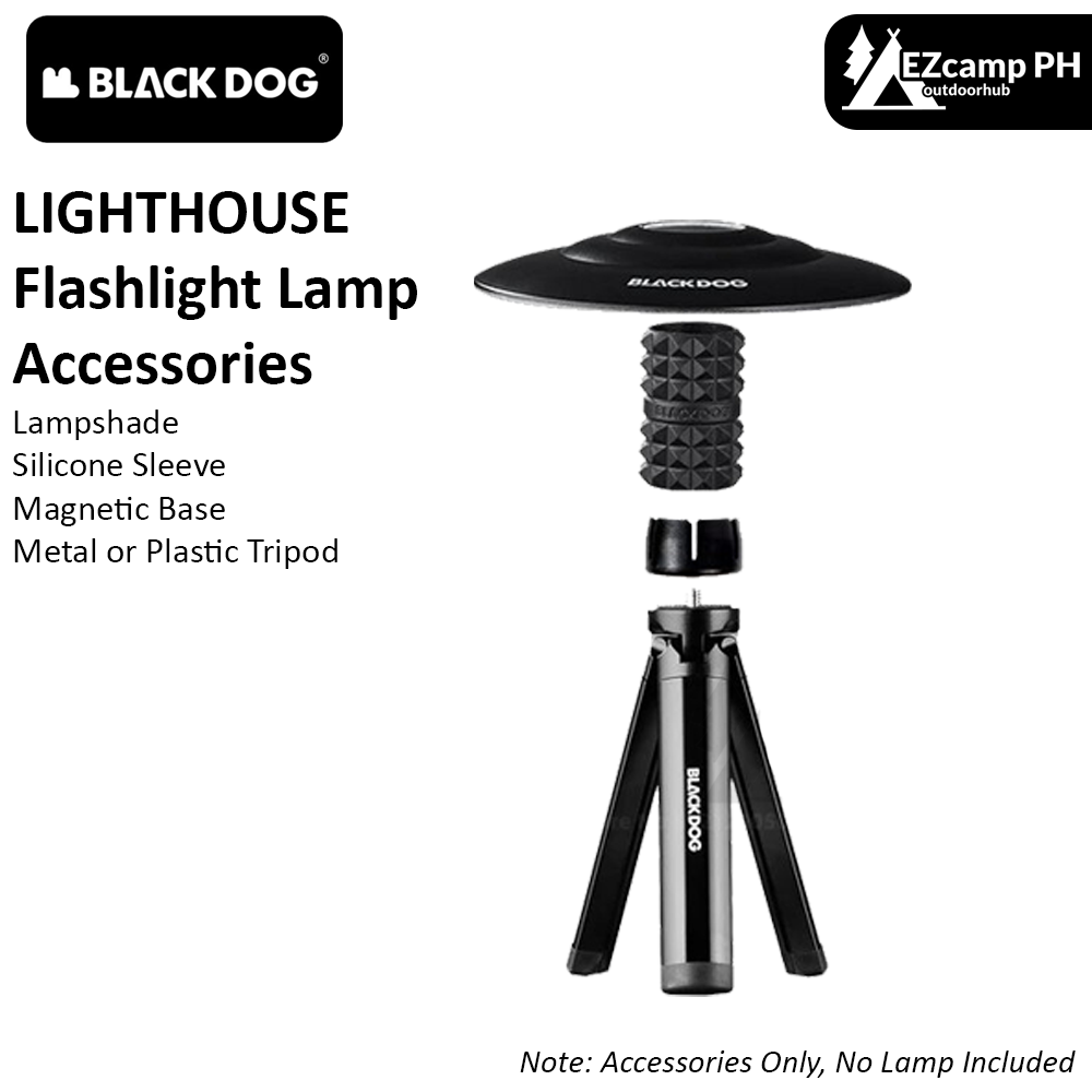 BLACKDOG LIGHTHOUSE / STARFIRE Series Mini Lamp Lantern Light Flashlight Accessories Add-ons Tripod Lampshade Hat Magnetic Base Metal Aluminum Plastic Tripod Rubber Silicone Cover Sleeve