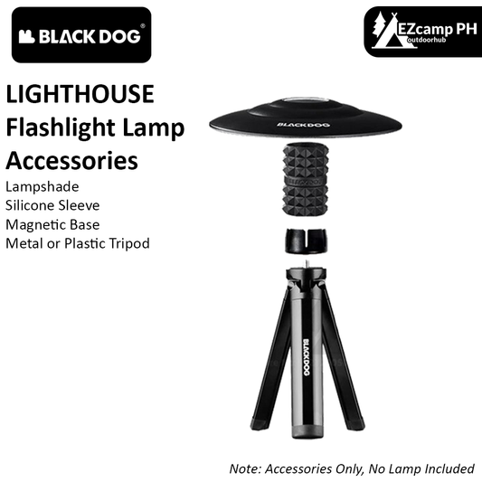 BLACKDOG LIGHTHOUSE / STARFIRE Series Mini Lamp Lantern Light Flashlight Accessories Add-ons Tripod Lampshade Hat Magnetic Base Metal Aluminum Plastic Tripod Rubber Silicone Cover Sleeve