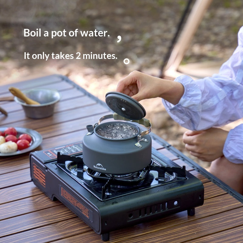 Naturehike DARK STAR Cassette Stove 2.9kw Firepower Basic Burner With Storage Case Windproof Stove Rack Stepless Rotating Knob Butane Canister Outdoor