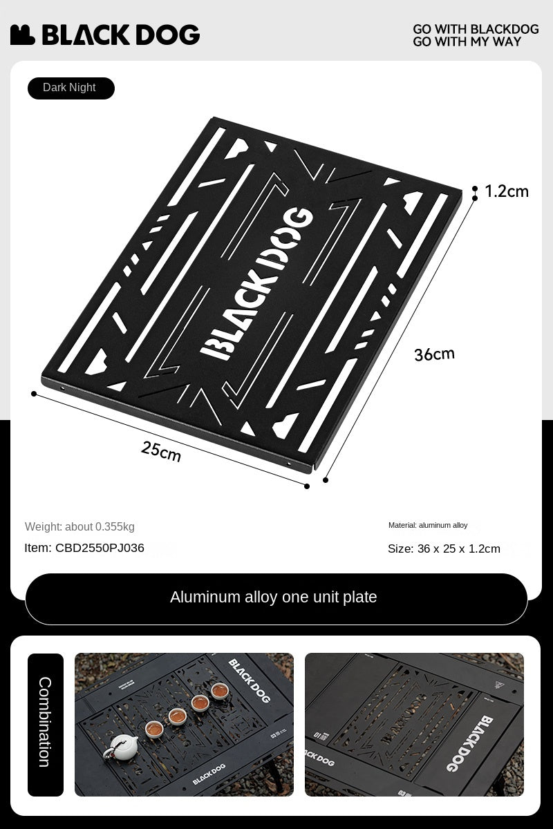 Blackdog MOVES Modular IGT Tactical Table Portable Black Folding Large Integrated Grill Table Up To 4.5 Units Of IGT Space Camping Kitchen BBQ Stove Table