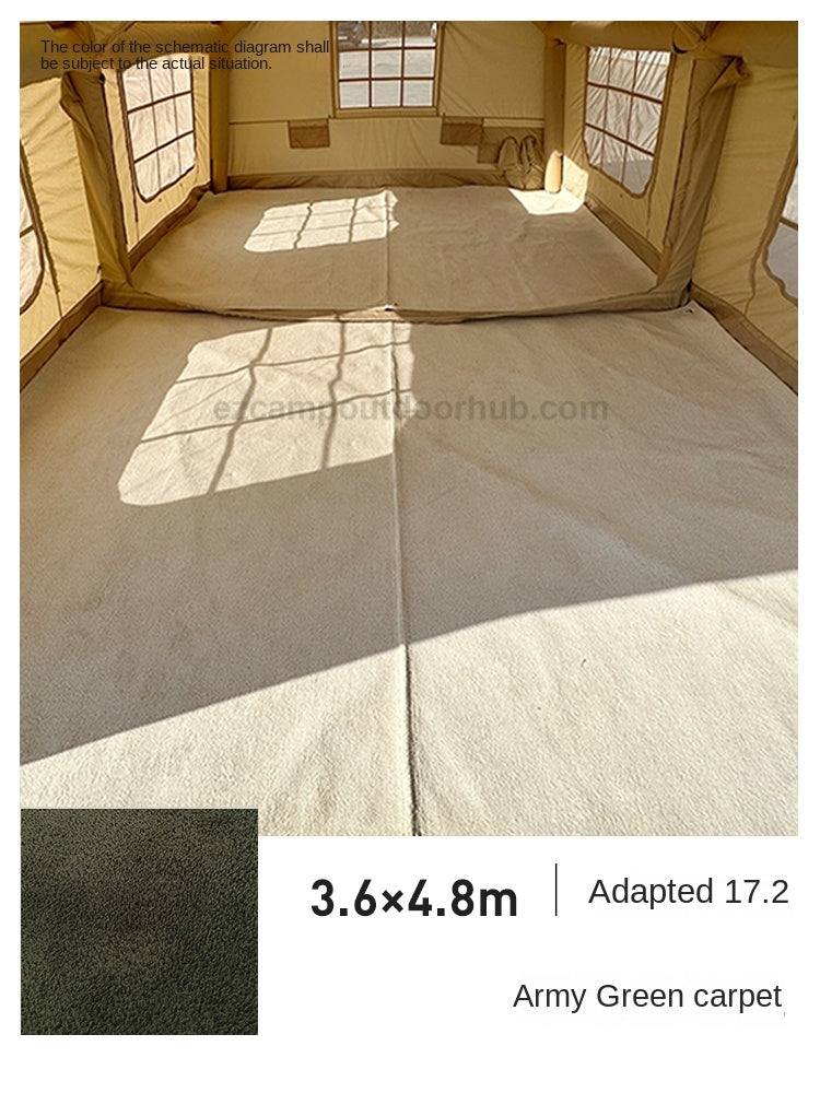 Coody Air Tent Interior Premium Carpet Mat Portable Multipurpose Tent Specific Carpet Solid Color Style Blanket Moisture-proof Cotton Yarn