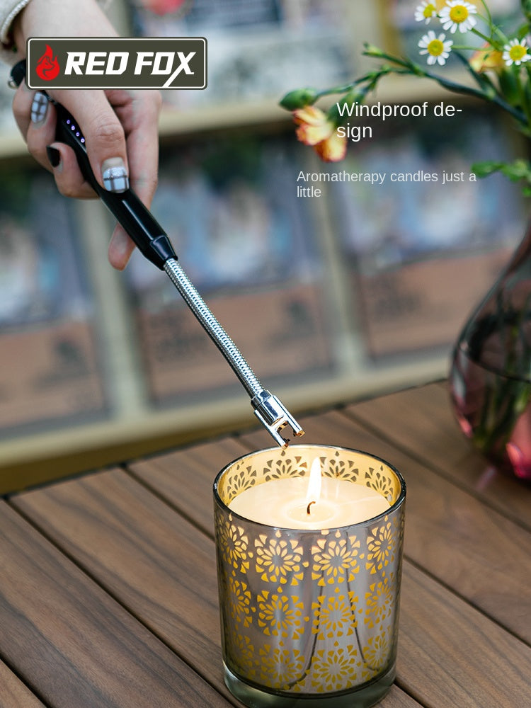 Redfox Pulse Electric Arc Igniter Portable Electronic Lighter Durable Extended Handle USB Rechargeable Windproof Outdoor Camping Kitchenware Cookware