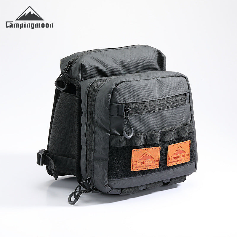 Campingmoon Outdoor Camping Velcro Leather Logo Patch Label for Backpack Tent Bag Gear Accessory