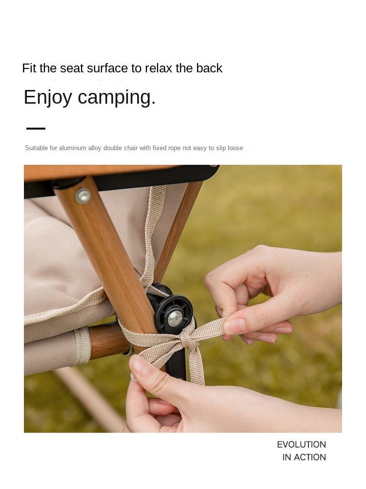 Mountainhiker Double Folding Chair Cover Portable Ultralight Leisure Cotton Pad Love Seat 600D Oxford Cloth With Soft Cushion Cotton Foam Filling 3cm Thick for Outdoor Camping