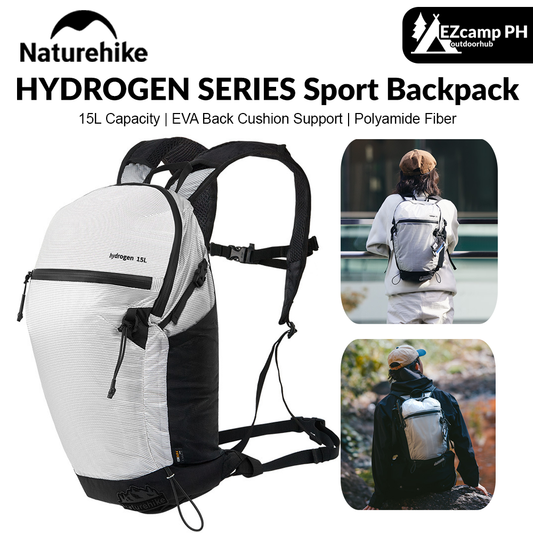 Naturehike HYDROGEN SERIES Sports Backpack Portable Lightweight 15L Waterproof Shoulder Bag Outdoor Camping Hiking Cycling Climbing Picnic Beach Fishing Travel Bag Heavy Duty Original Nature Hike