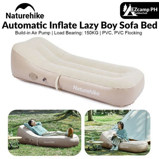 Naturehike Automatic Inflate Lazy Boy Sofa Bed Built-in Detachable Electric Air Pump 2000mAh USB Charging Camping Portable Inflatable Sleeping Air Bed