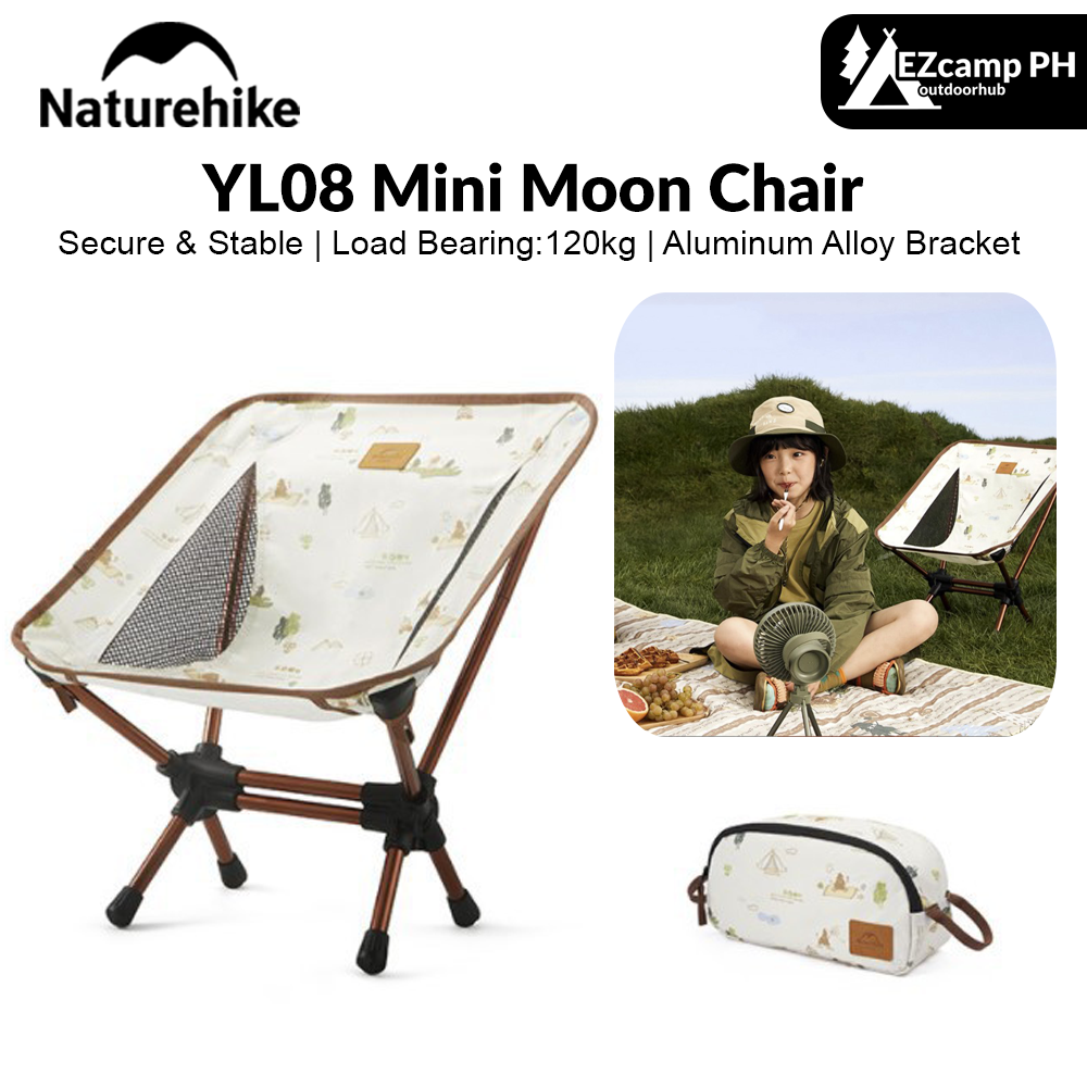 Naturehike KIDS Series Mini Moon Chair Portable Ultralight Folding Children Chair Child Kids Equipment Outdoor Hiking Picnic Travel Heavy Duty Original Nature Hike Kid