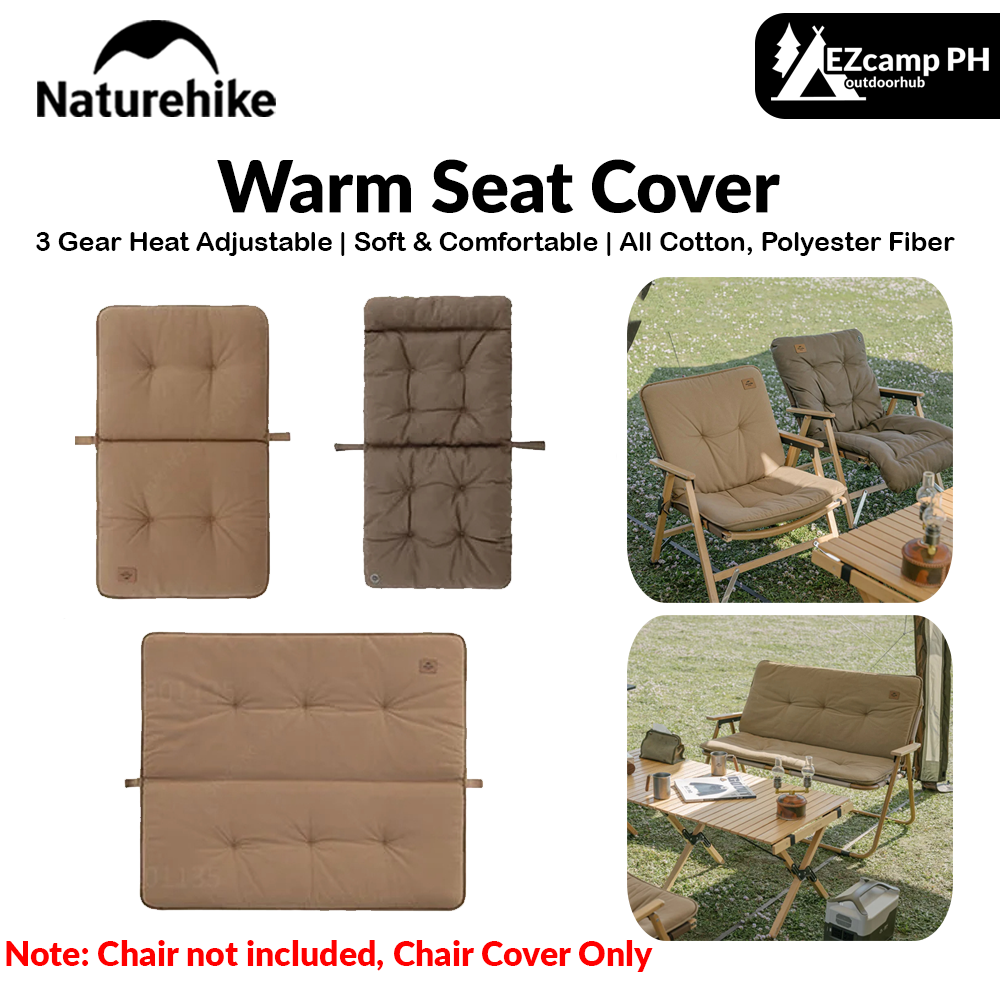 Naturehike Warm Seat Cover Outdoor Portable Lightweight Soft Comfortable Sofa 1-2 Person Single or Double Chair Cover Cushion Heated Seat Camping Hiking Picnic Travel Heavy Duty Original Nature Hike