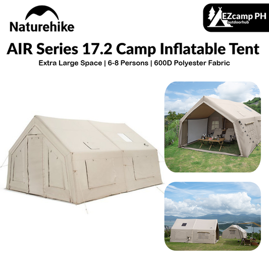 Naturehike AIR Series 17.2 Camp Inflatable Tent Luxury Extra Large 17.2m² Air Inflatable Waterproof Breathable Outdoor 1 Bedroom 1 Living Room