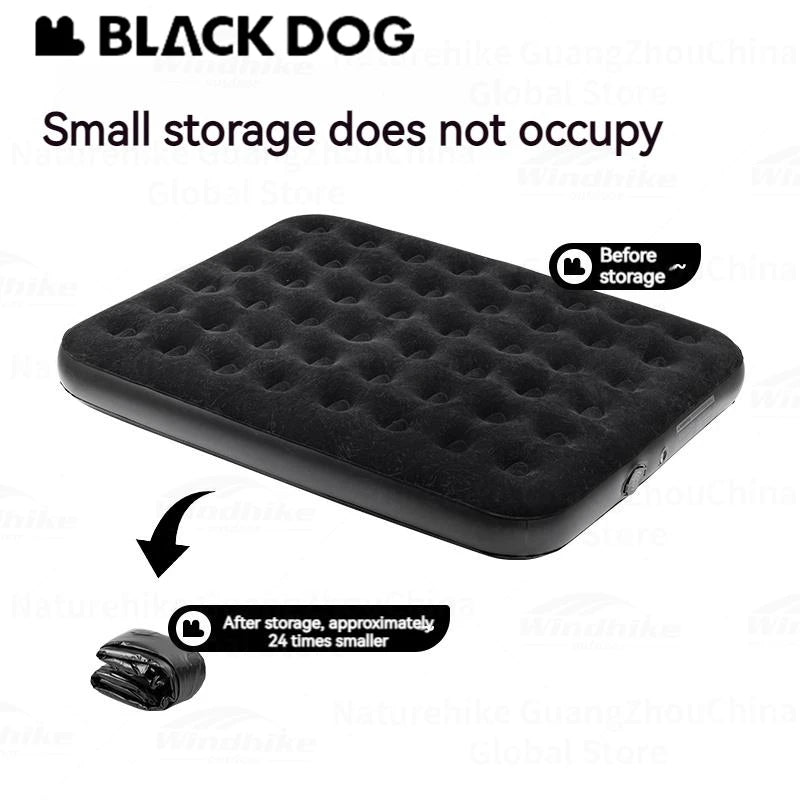 BLACKDOG Black Double Queen Air Mattress Inflate Air Bed with