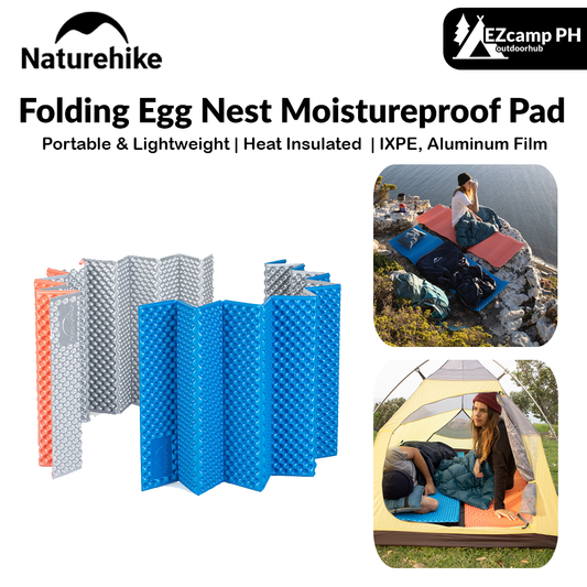 Naturehike Folding Egg Nest Moistureproof Pad Portable 1.8CM Thickness Outdoor Sleeping Mat Single Person Tray Groove Camping Pad Soft Tent Bed