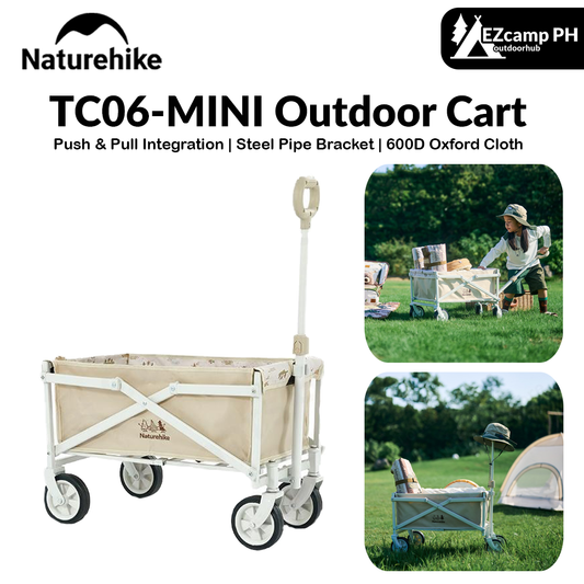 Naturehike KIDS Series TC06-Mini Outdoor Trolley 35L Capacity Portable Foldable Camping Picnic Wheelbarrow Carrier Wagon for Child Children Outdoor Cart