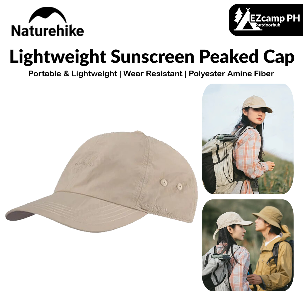 Naturehike Lightweight Sunscreen Peaked Cap Portable Lightweight UPF50+ Waterproof Travel Hiking Fishing UV Sun Protection Breathable Leisure Men and Women Unisex Baseball Bull Hat