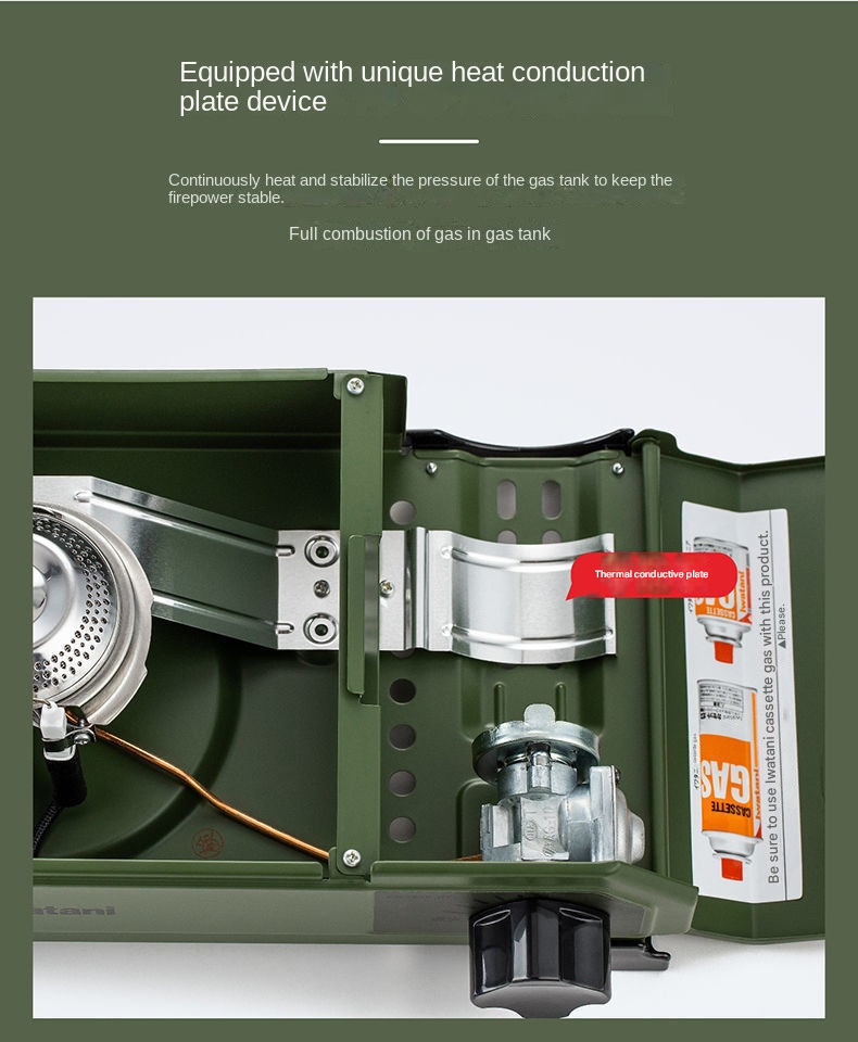 Iwatani Tough Maru Jr. Outdoor Stove Portable Butane Canister Cassette Stove With Double Integrated Windshield And Storage Case Made in Japan Jr Junior