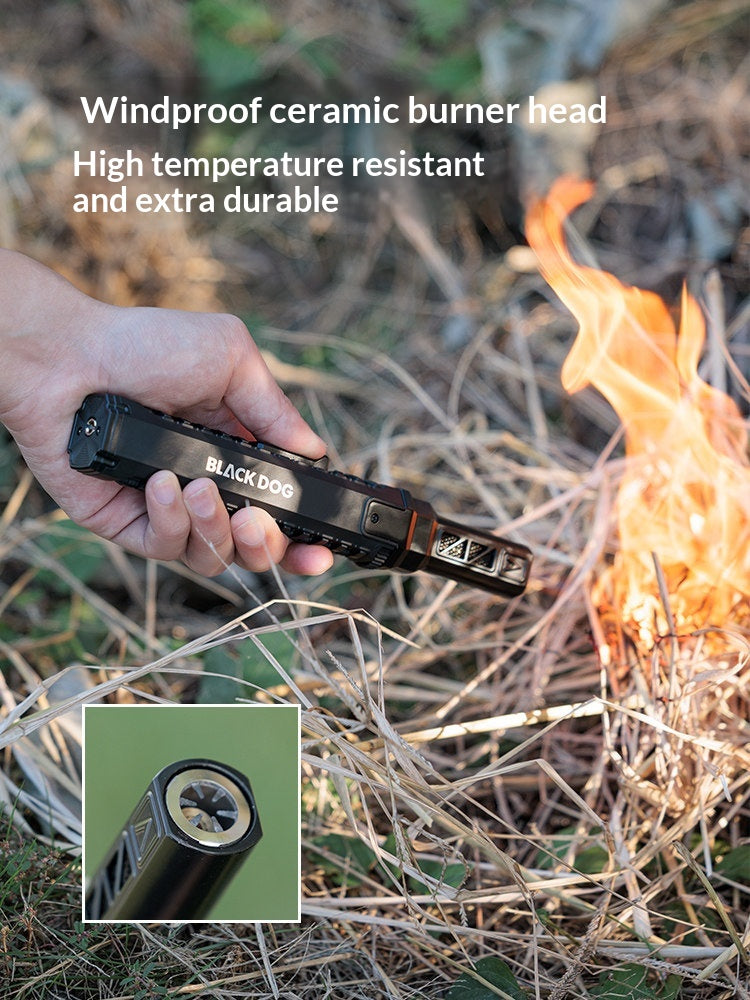 Blackdog TACTICAL Torch Igniter Electronic Lighter Direct High Temperature Spray Gun Burner Outdoor Camping Cooking Barbecue Windproof