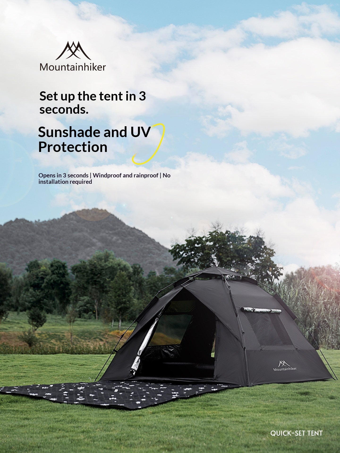 Mountainhiker Fast Fully Automatic Tent Portable Lightweight 2-3 – EZcamp Outdoorhub