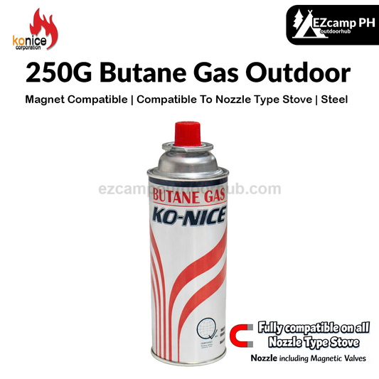 KONICE Butane Gas 1pc 4pcs Pack 28pcs Box MB-01 ICC Certified ICC Safety Seal Cassette Stove Fuel Compatible To Nozzle Type Cartridge Canister