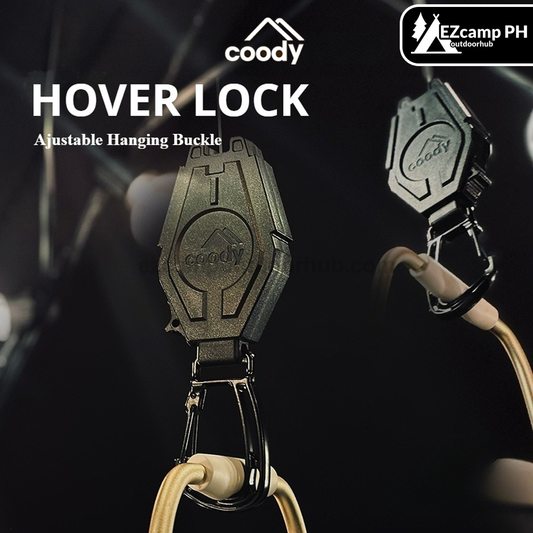 Coody HOVER LOCK Adjustable Hanging Buckle Portable Multipurpose 120cm Cable Length Up To 2kg Max Weight Capacity Outdoor Camping Accessories