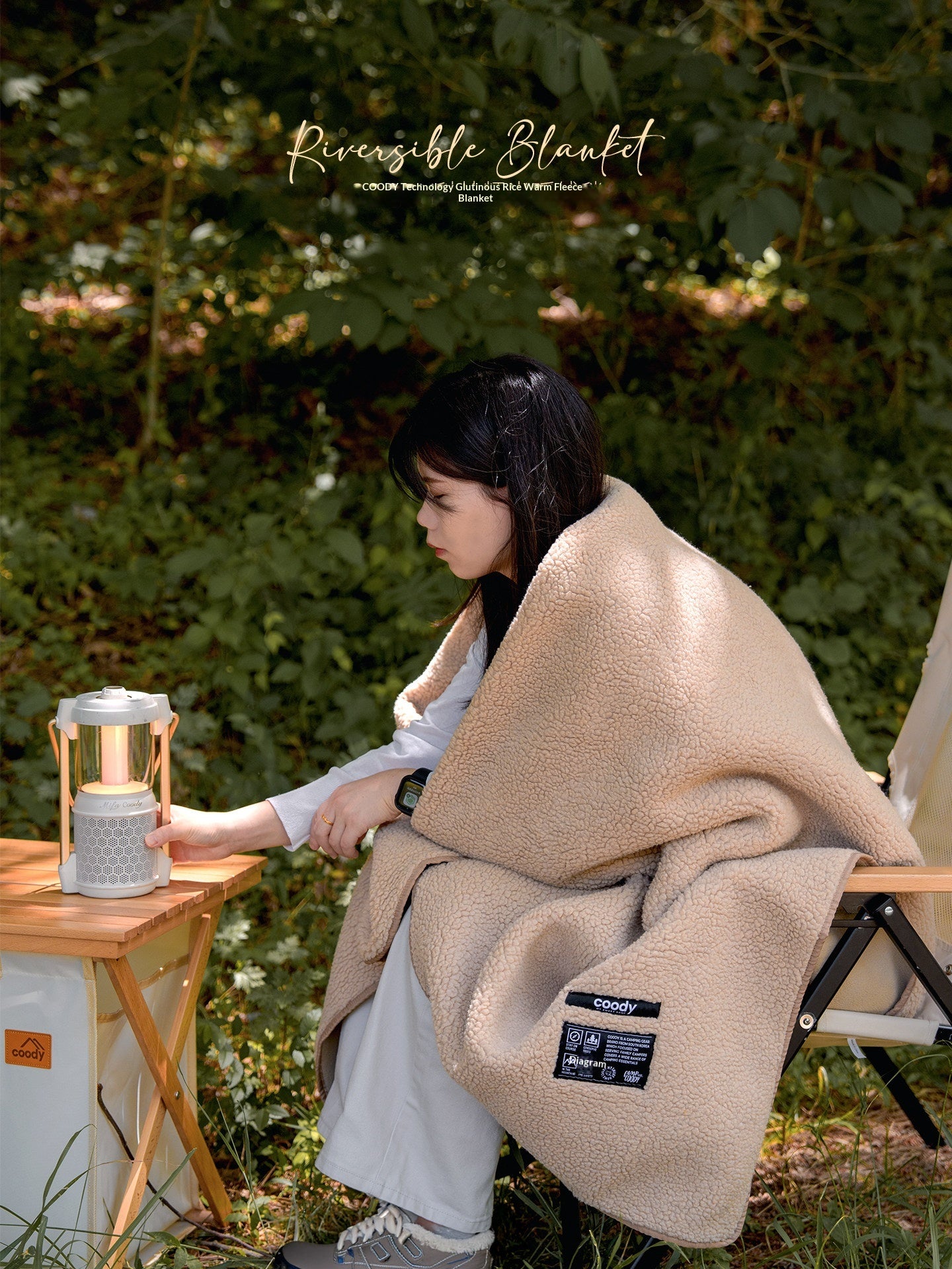 Coody Lamb Wool Cushion Fleece Blanket Portable Multifunctional Thickened Warm Skin-Friendly Comfortable Office Naps Sofa Covers Outdoor Camping