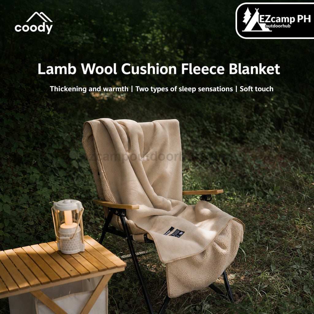 Coody Lamb Wool Cushion Fleece Blanket Portable Multifunctional Thickened Warm Skin-Friendly Comfortable Office Naps Sofa Covers Outdoor Camping
