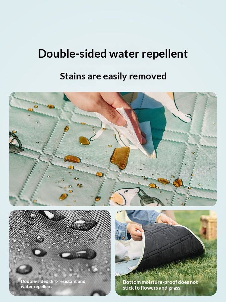 Naturehike HAPPY Ultrasonic Picnic Mat Portable Large Size Skin-Friendly Moisture-proof Mattress Sleeping Pad Machine Washable Outdoor Camping