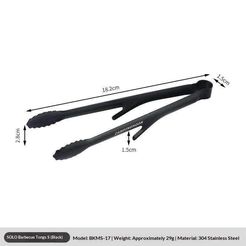 Campingmoon SOLO Barbecue Tong Ultralight Food Clips With Stand Kitchen Grilling Clips Fruit Serving Chopsticks Non-Slip Ice Clips Outdoor Cookware
