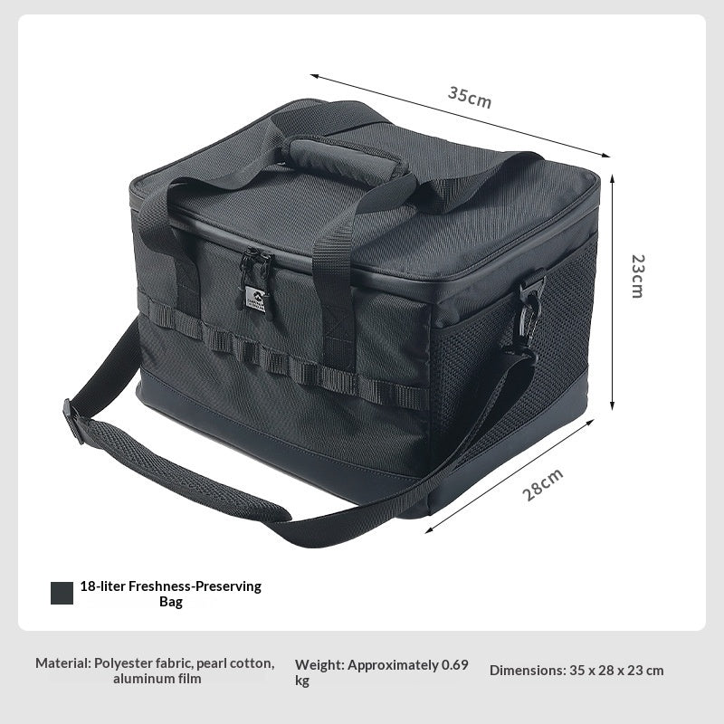 Campingmoon Insulated Cooler Bag 5L 18L Portable Thermal Ice Box Food Drink Storage Outdoor Camping