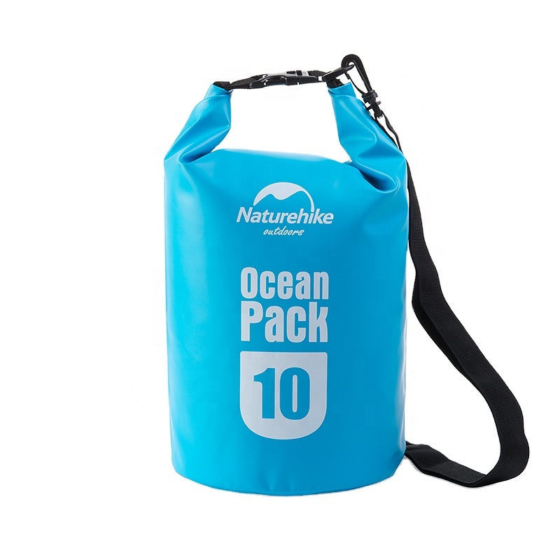 Naturehike 5L 10L 20L Aqua Bag Waterproof Ocean Pack 500D Storage Dry Beach Backpack Water Proof Bucket Sling Shoulder Outdoor Travel Inflatable Bag