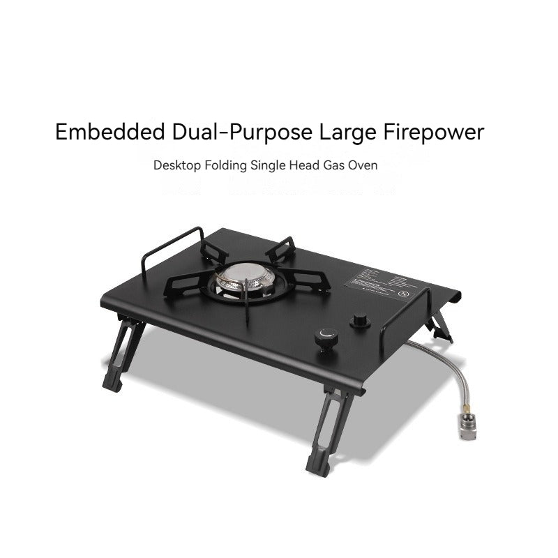 Black IGT Butane Folding Stove Portable Lightweight Integrated Grill Table Camping 1 Unit IGT Module 4kW High Power Cassette Screw Type Threaded Canister
