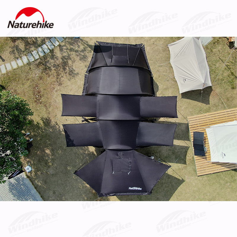 Naturehike Cloud Vessel Tunnel Tent With Snow Skirt Large 4-6 Persons Supplies Equipment Outdoor Camping Picnic Travel Tourist 150D Oxford Cloth UPF50+ Heavy Duty Original Nature Hike