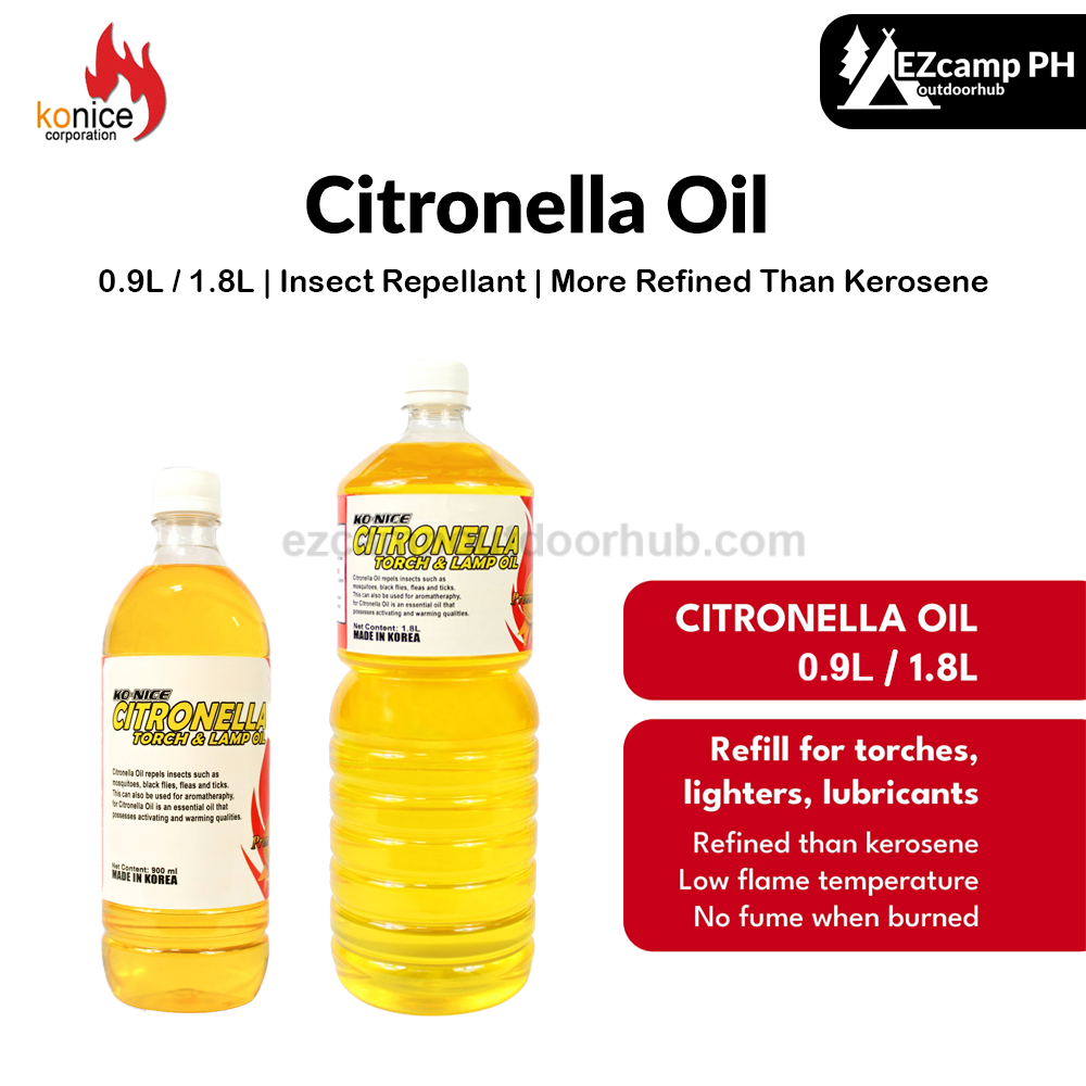 Konice Citronella Oil 0.9L and 1.8L For Outdoor Camping Garden Insect Repellant Lamp Lantern Gas