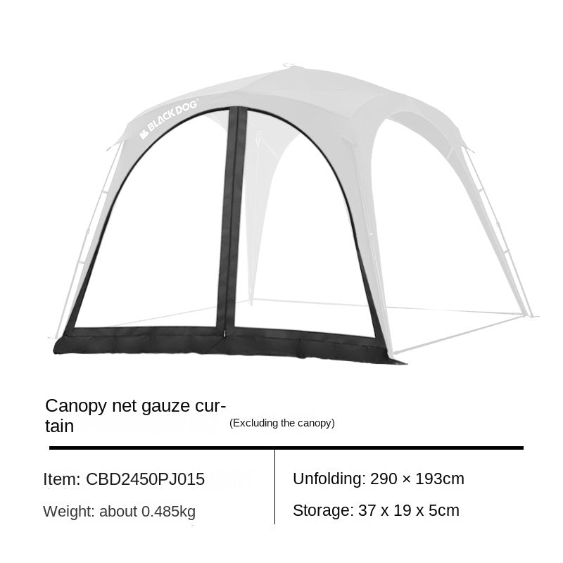 BLACKDOG by Naturehike DOME SKY Automatic Multiple Setting Canopy Tent Unlimited Connection Bedroom Awning Living Area Waterproof Outdoor Camping Vinyl Coated UPF100+ UV Sun Protection Black White Fast Build 4-12 Person Large Space Heavy Duty Shelter