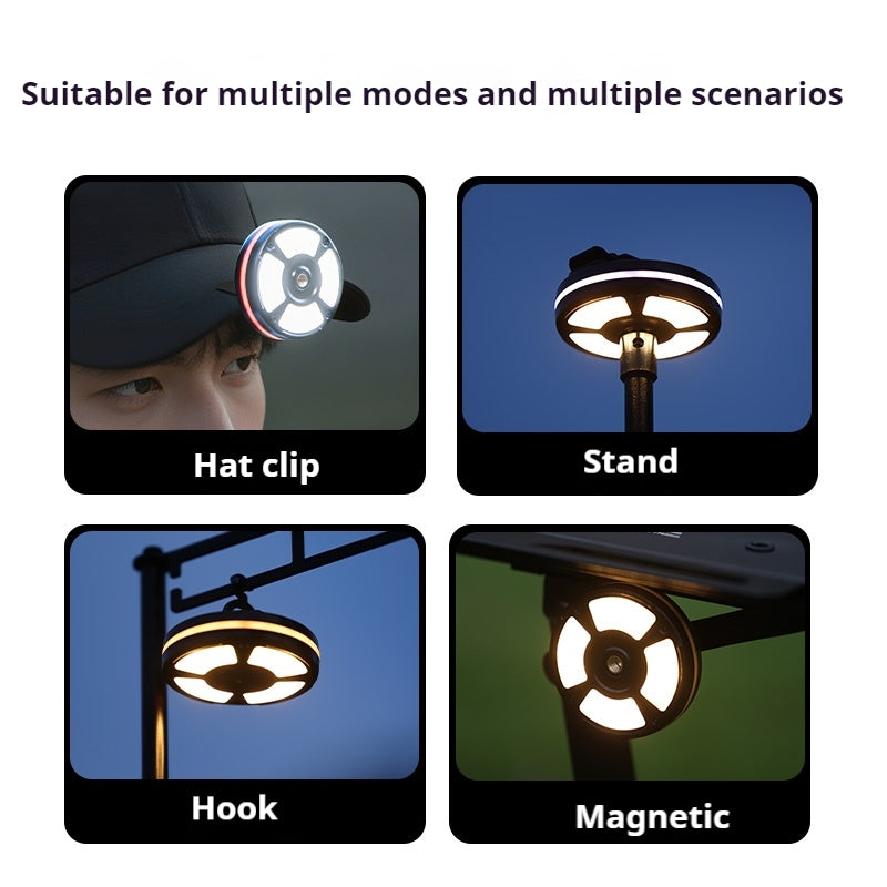 Blackdog UFO RING Camping Light Portable Ultralight Multifunctional Mini Atmosphere Hanging LED Emergency Lamp Decoration 1000mAh 4-18H Battery Life