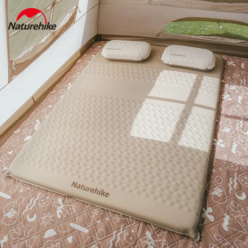 Naturehike FEATHER BONE Series C6.5 Automatic Inflate Sleeping Pad Foam Mattress Outdoor Camping Tent Sponge Cushion Bed Air Self Inflatable Mat