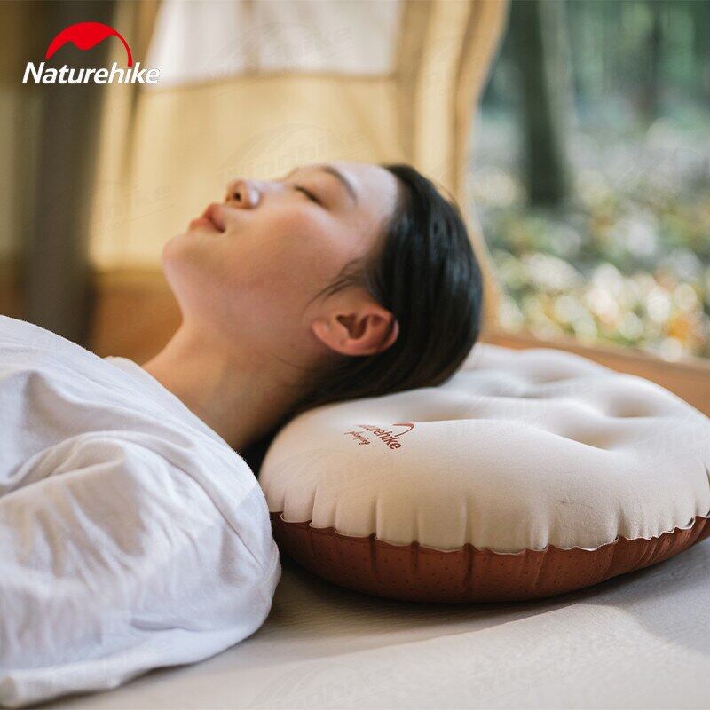 Naturehike Outdoor 3D TPU Sponge Inflatable Silent Pillow Portable Ultralight 300g Heart-shaped Comfortable Sponge Foam Travel Hiking Camping